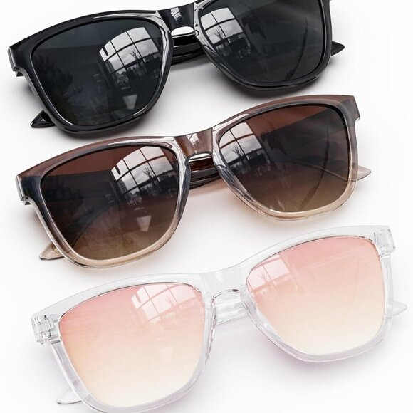 Accessories - Polarized Unisex Retro Square Sunglasses UV400 Driving Travel Shades